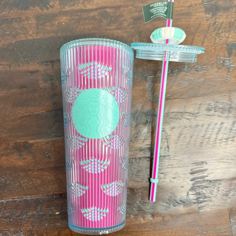 Starbucks NWT 2025 Summer Siren Scale Venti Cold Cup Tumbler 24oz